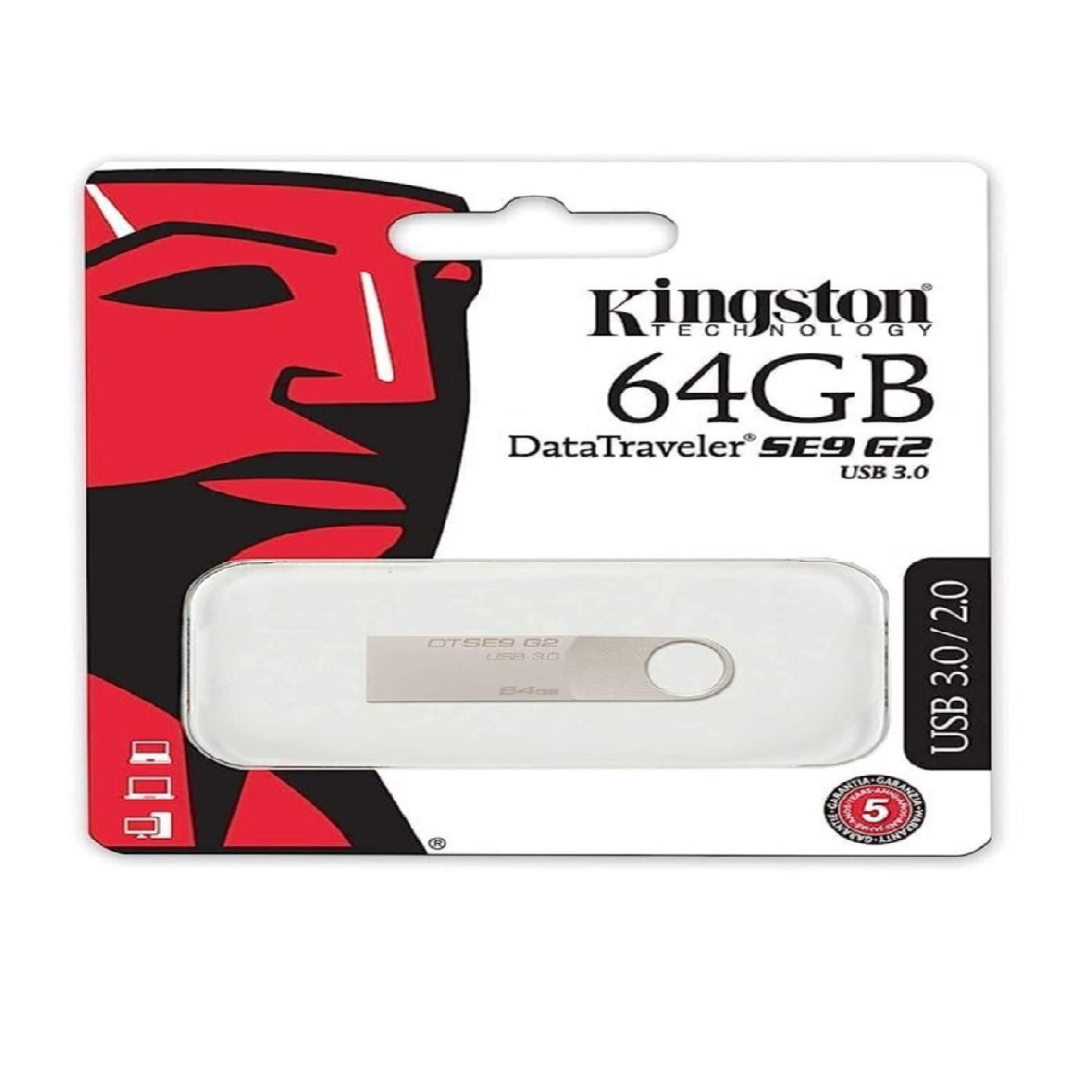 فلاشه كينج ستون 64 جيجا بايت Kingston